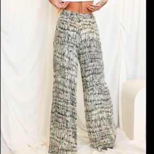 12th Tribe Restless Sea Black and White Trousers